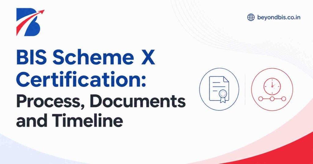 BIS Scheme X Certification: Process, Documents and Timeline