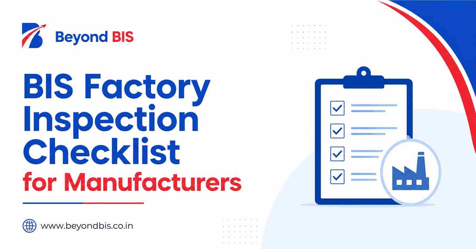 BIS Factory Inspection Checklist for Manufacturers